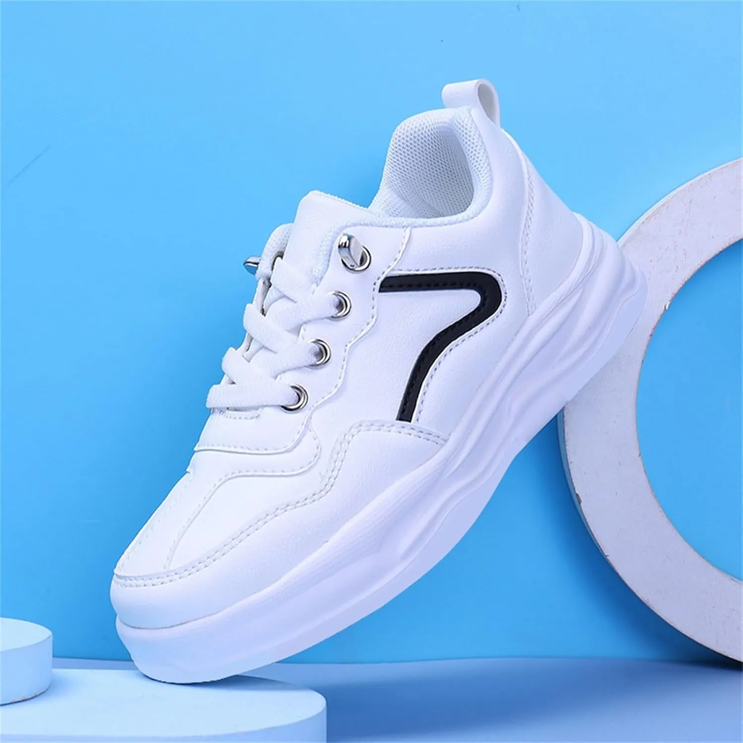 Boys Girls Sneakers Kids Tennis Shoes Soft Soled Breathable Running Walking Shoes Lightweight Sport Athletic