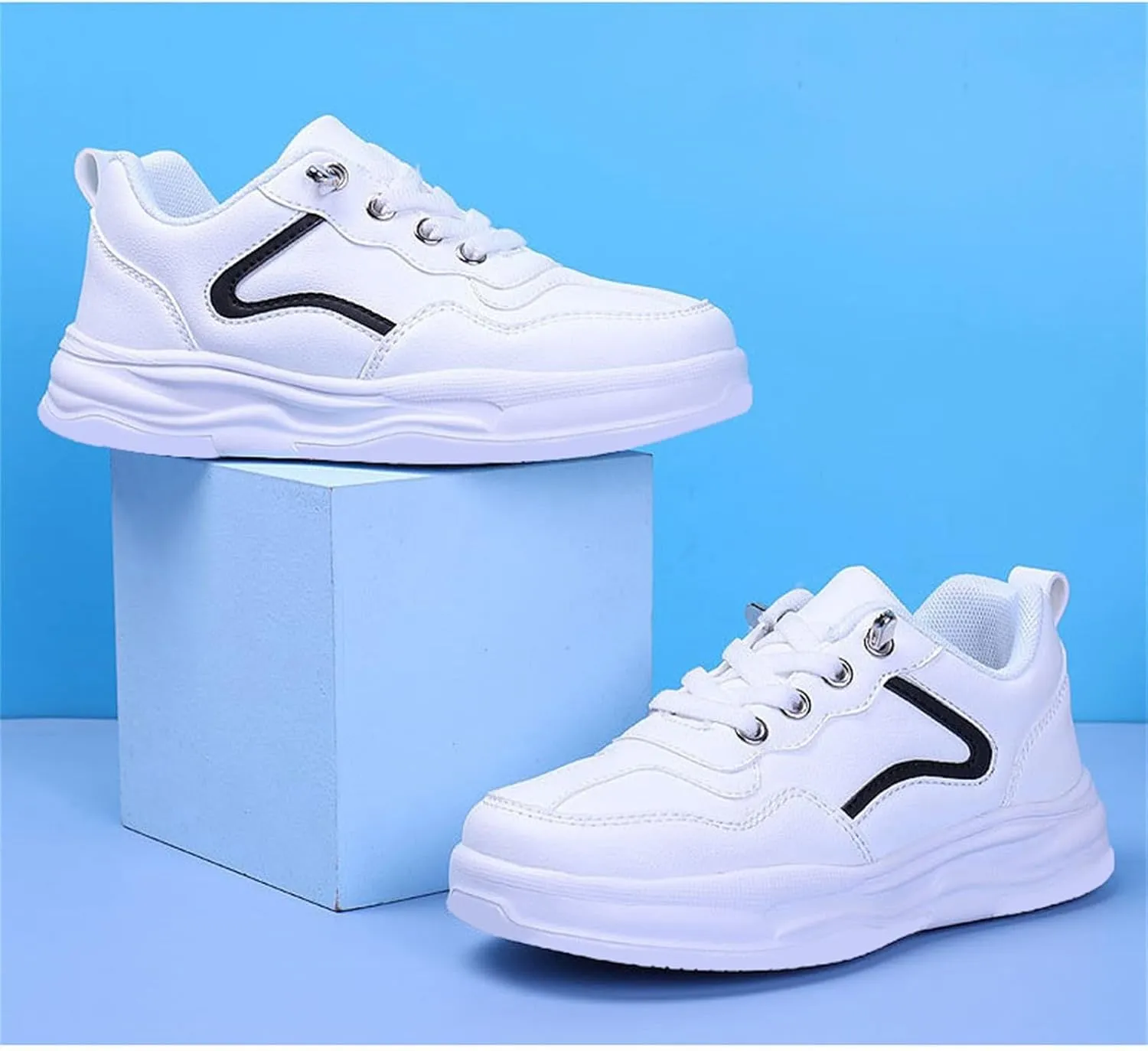 Boys Girls Sneakers Kids Tennis Shoes Soft Soled Breathable Running Walking Shoes Lightweight Sport Athletic