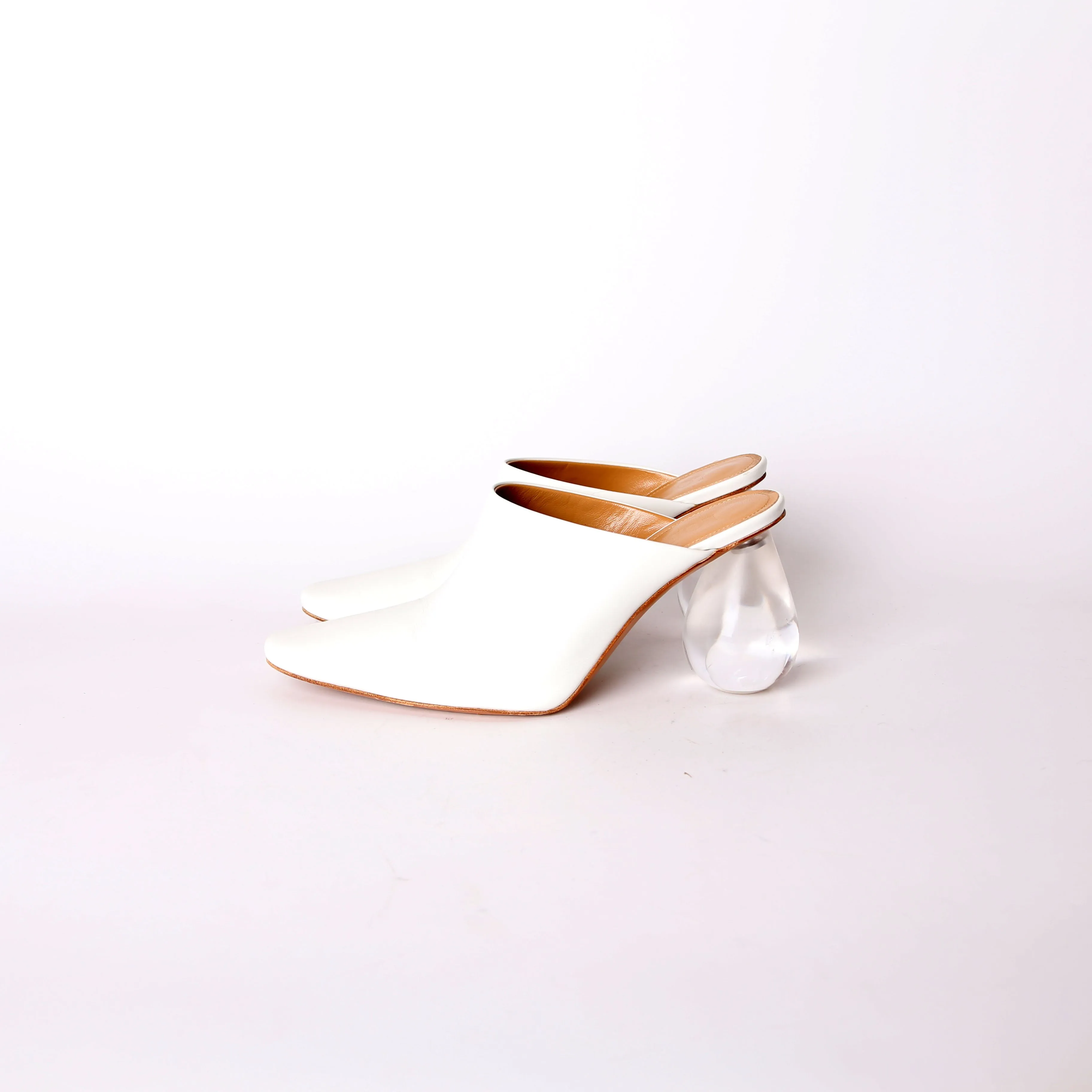 Bulb Heeled Mules Size 37