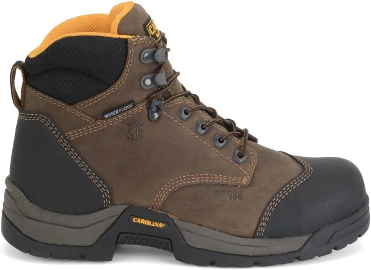 Carolina Bruno Lo Carbon Comp Toe Waterproof Work Boot for Men  Durable Leather, Slip-Resistant, Safety Toe