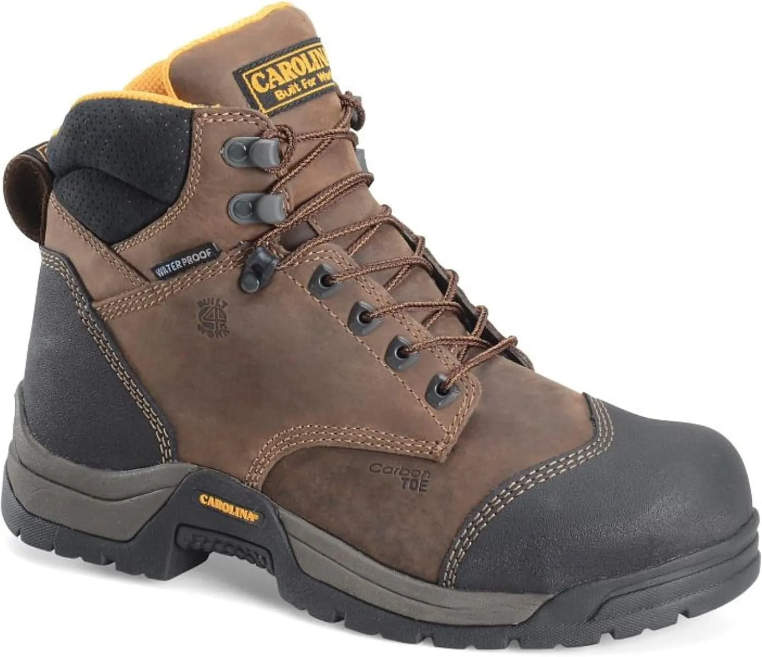 Carolina Bruno Lo Carbon Comp Toe Waterproof Work Boot for Men  Durable Leather, Slip-Resistant, Safety Toe