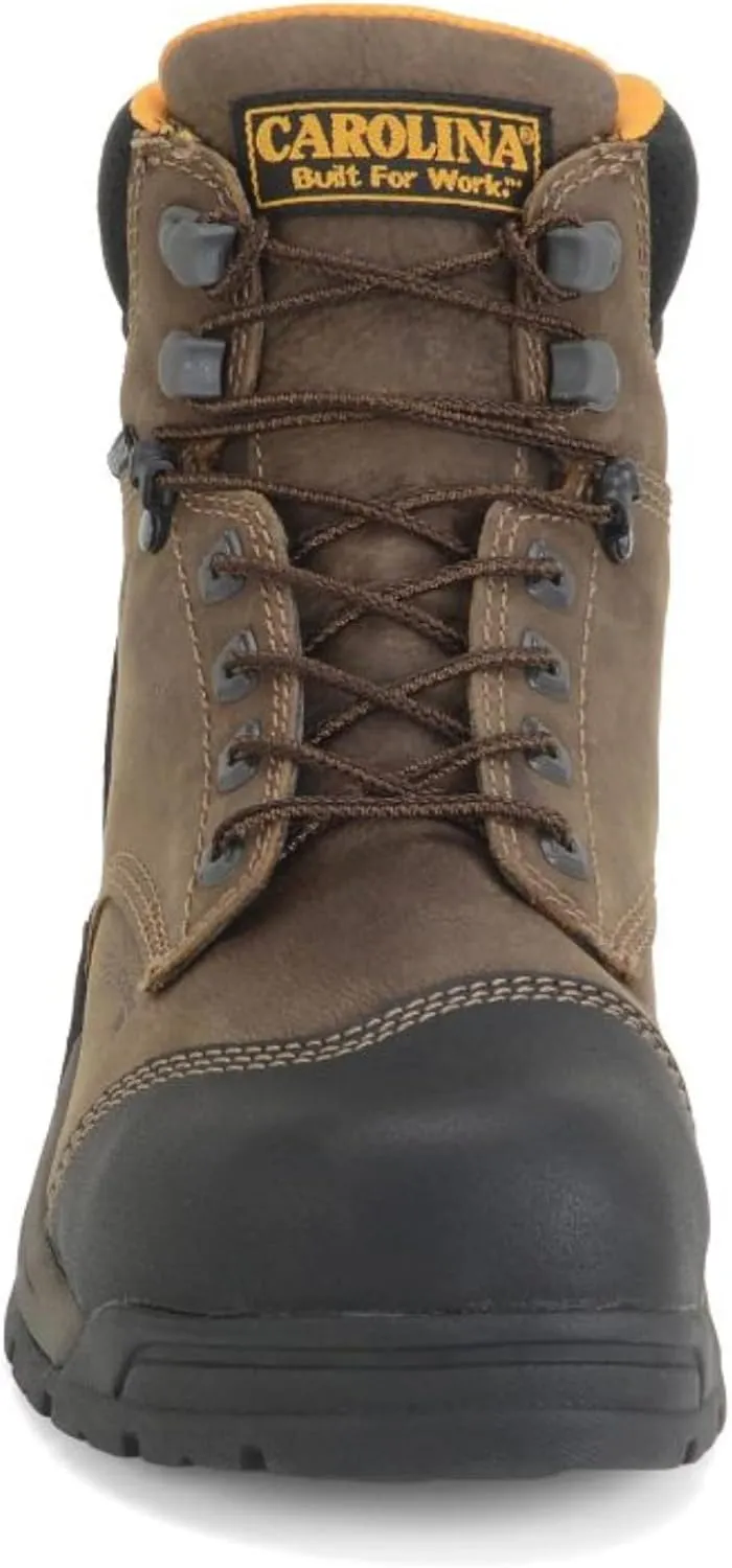 Carolina Bruno Lo Carbon Comp Toe Waterproof Work Boot for Men  Durable Leather, Slip-Resistant, Safety Toe
