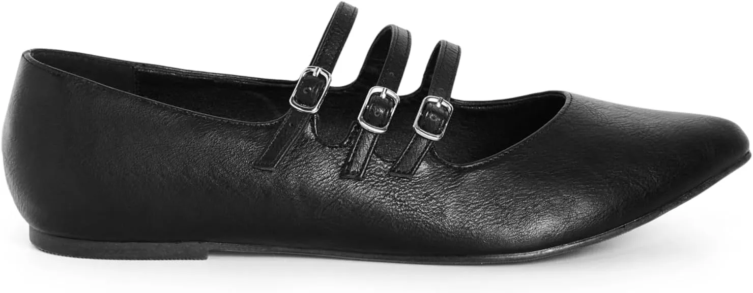 City Chic Women's Buckle Ballet Flat