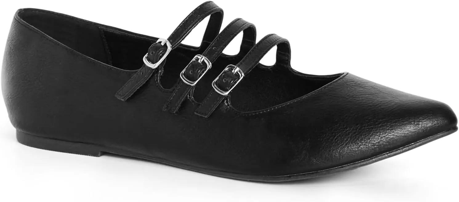 City Chic Women's Buckle Ballet Flat