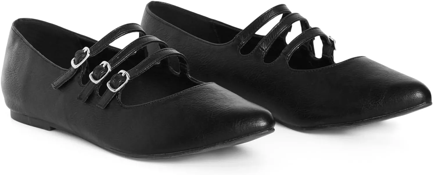 City Chic Women's Buckle Ballet Flat