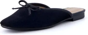 CUSHIONAIRE Women's Jade Bow Mule  Memory Foam, Wide Widths Available