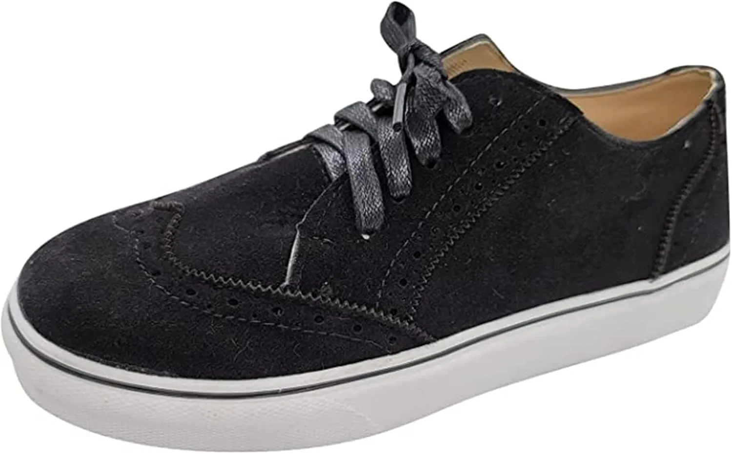 Lausiuoe Shoes for Women Sneakers Slip On Canvas Shoes Low Top Non Slip Fashion Casual Soft Comfortable Walking Flat Loafers