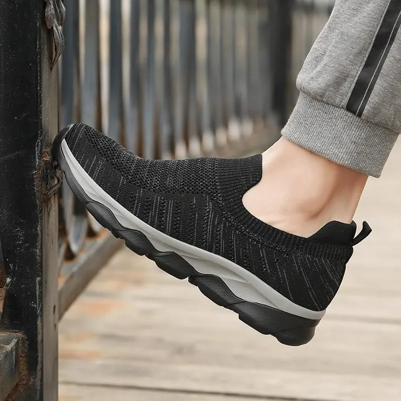Men's Casual Dress Oxfords Business Shoes Fashion Sneakers Mesh Breathable Comfortable Walking Shoes Breathable Lightweight Non Slip