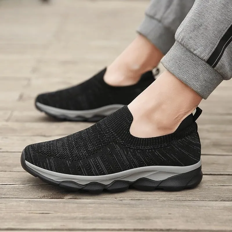 Men's Casual Dress Oxfords Business Shoes Fashion Sneakers Mesh Breathable Comfortable Walking Shoes Breathable Lightweight Non Slip