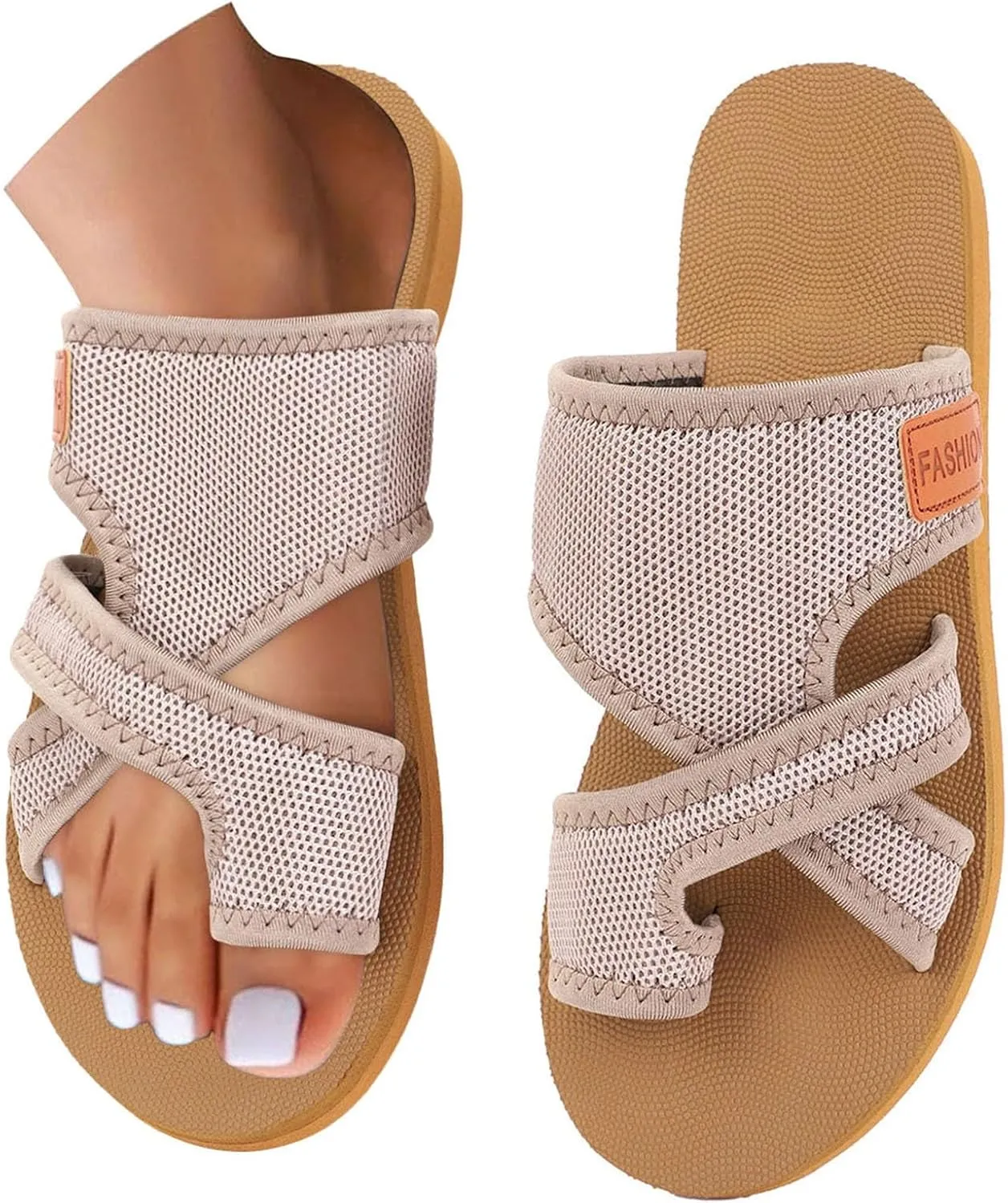 Orthopedic Sandals for Women 2025 Summer Casual Open Toe Beach Vacation Shoes Trendy Comfortable Arch Support Sandal