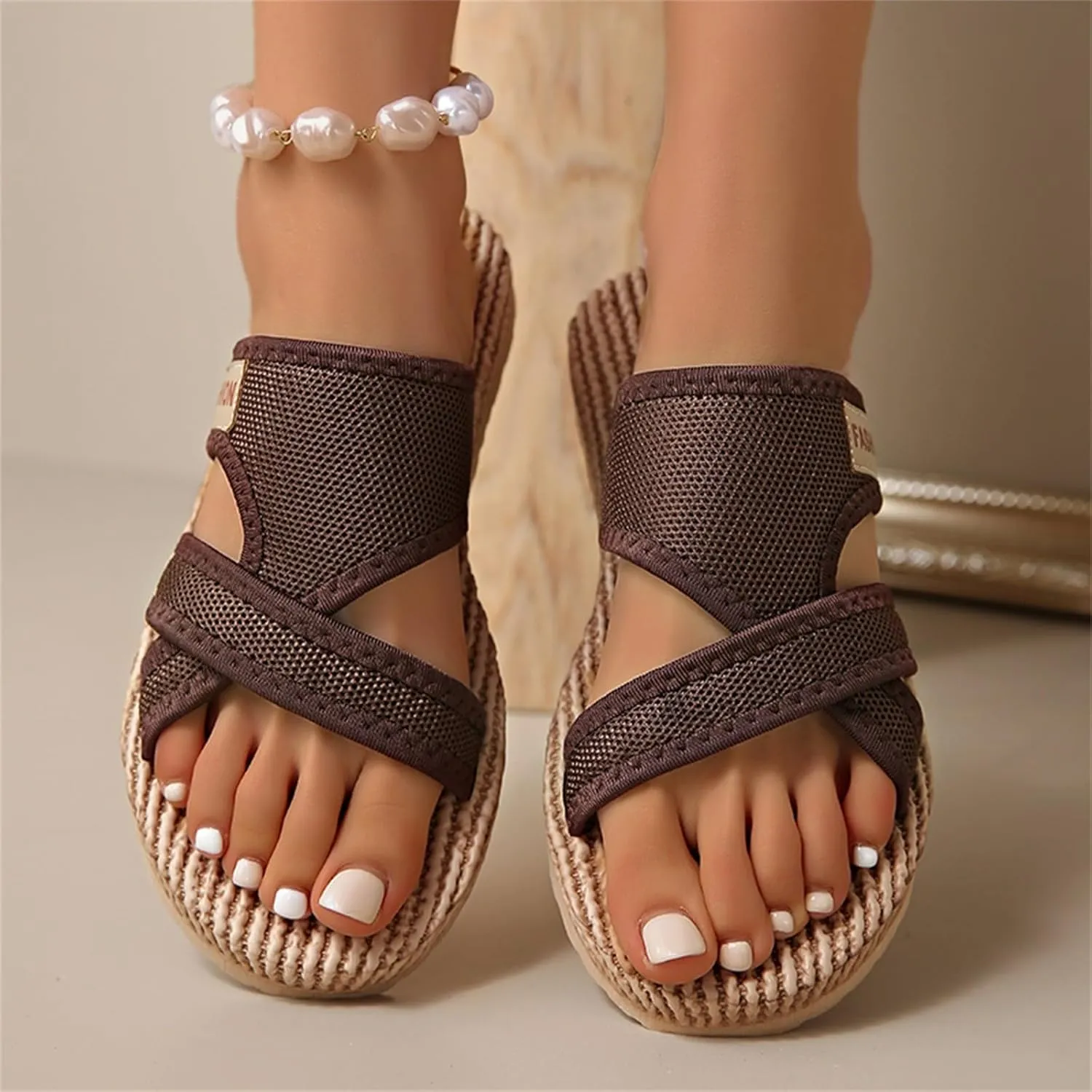 Orthopedic Sandals for Women 2025 Summer Casual Open Toe Beach Vacation Shoes Trendy Comfortable Arch Support Sandal