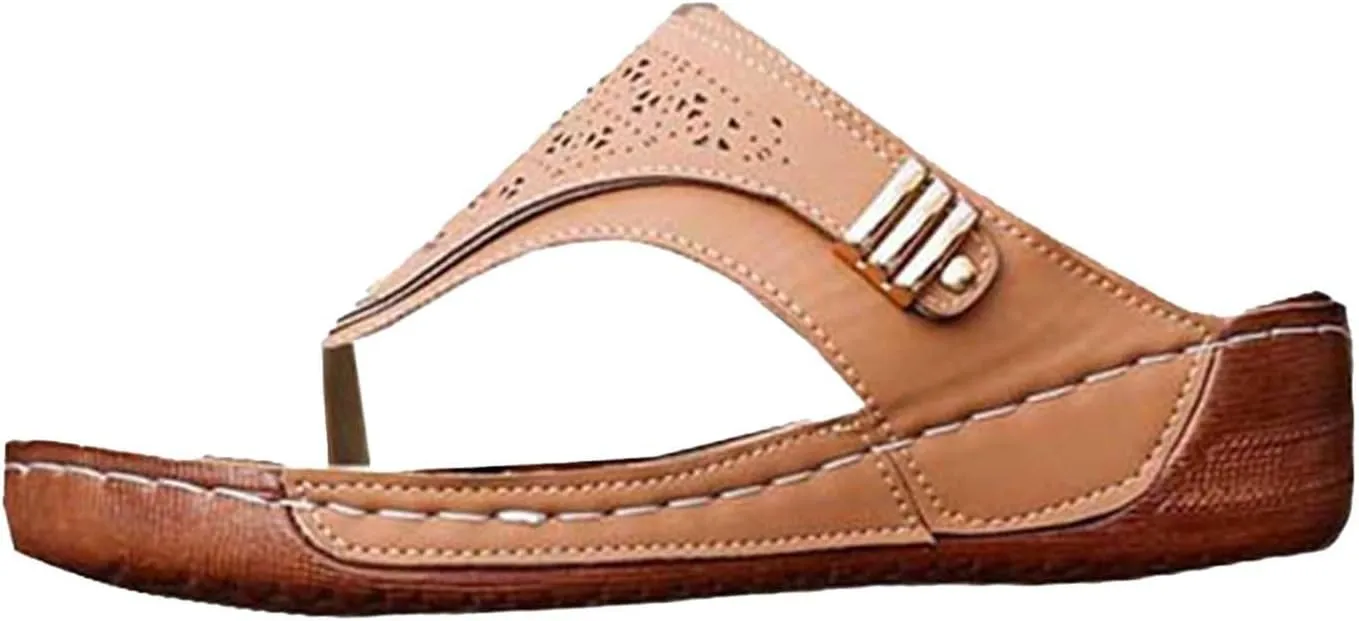 Orthopedic Sandals for Womens 2025 Trendy Comfortable Slip on Sandal Summer Casual Arch Support Wedge Shoes for Women