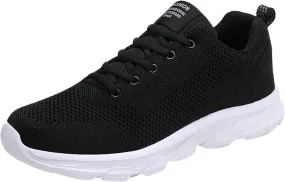 Orthopedic Sneakers for Women Breathable Lace-Up Sneaker Wide Width Lightweight Running Shoes with Arch Support