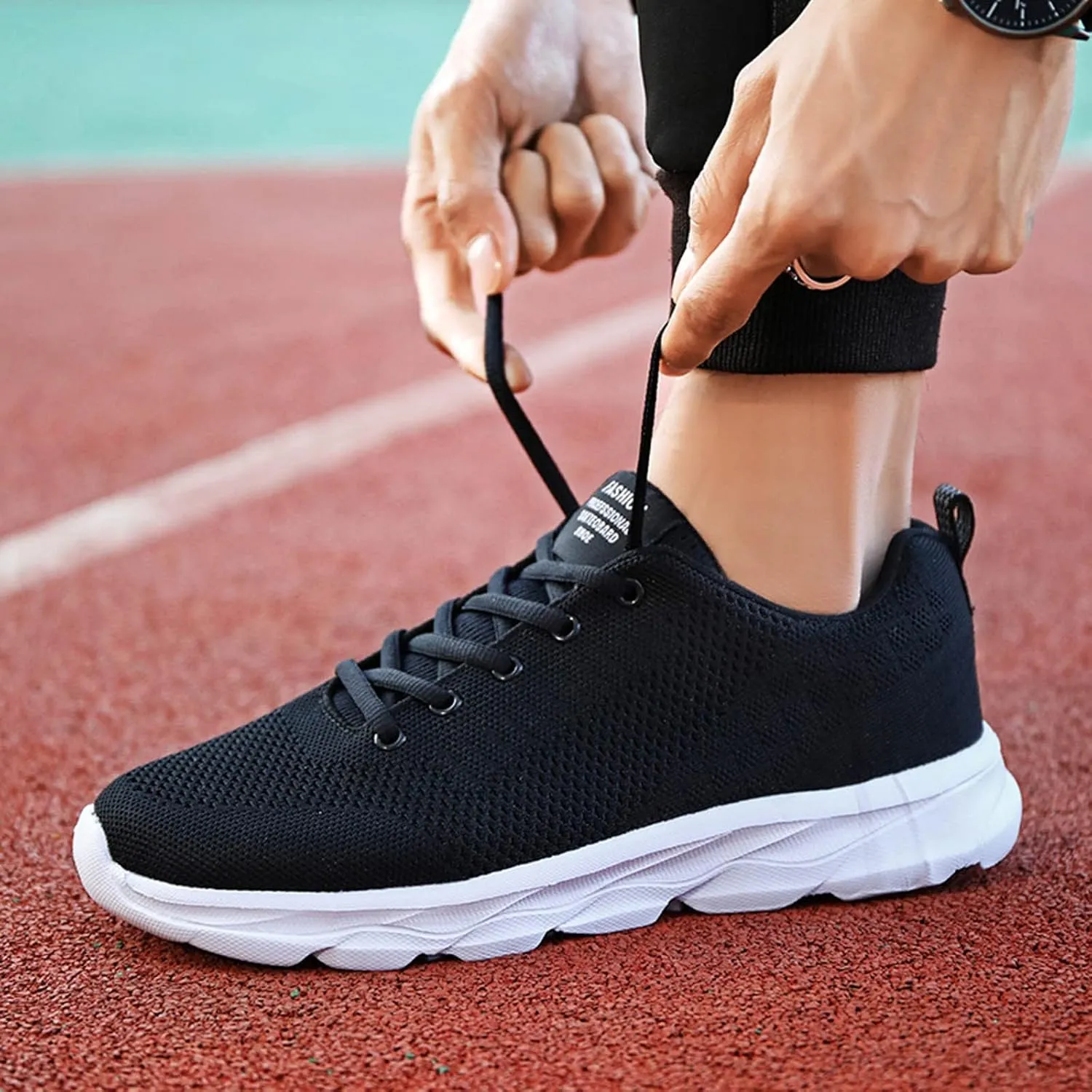 Orthopedic Sneakers for Women Breathable Lace-Up Sneaker Wide Width Lightweight Running Shoes with Arch Support