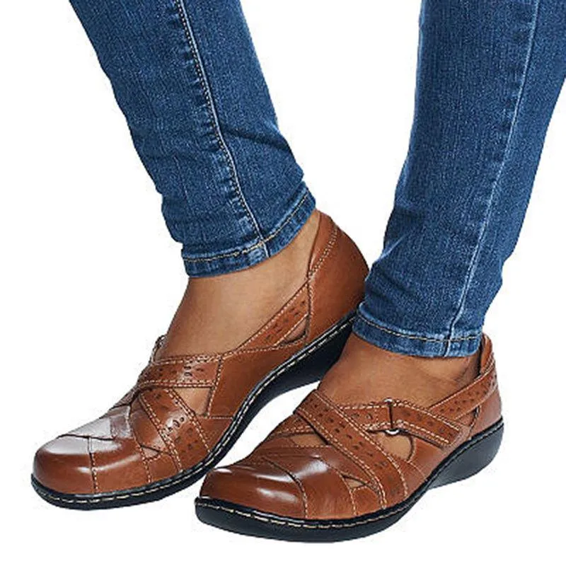 PU Slip-on Closed Toe Loafers