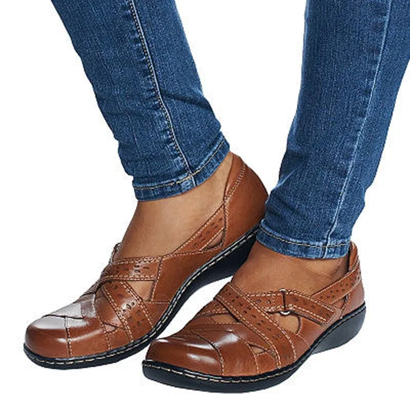 PU Slip-on Closed Toe Loafers