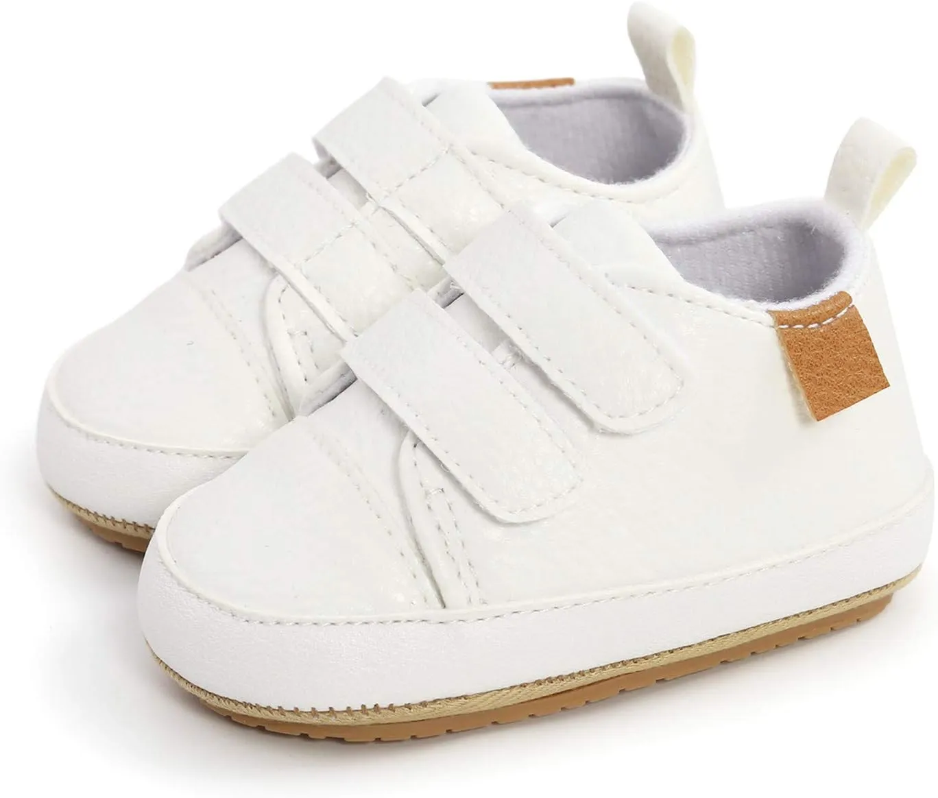 Soft Baby Boys Rubber Sole Girls -Slip Shoes Sneaker Leather Infant Baby Shoes Size 4 Infant Boy