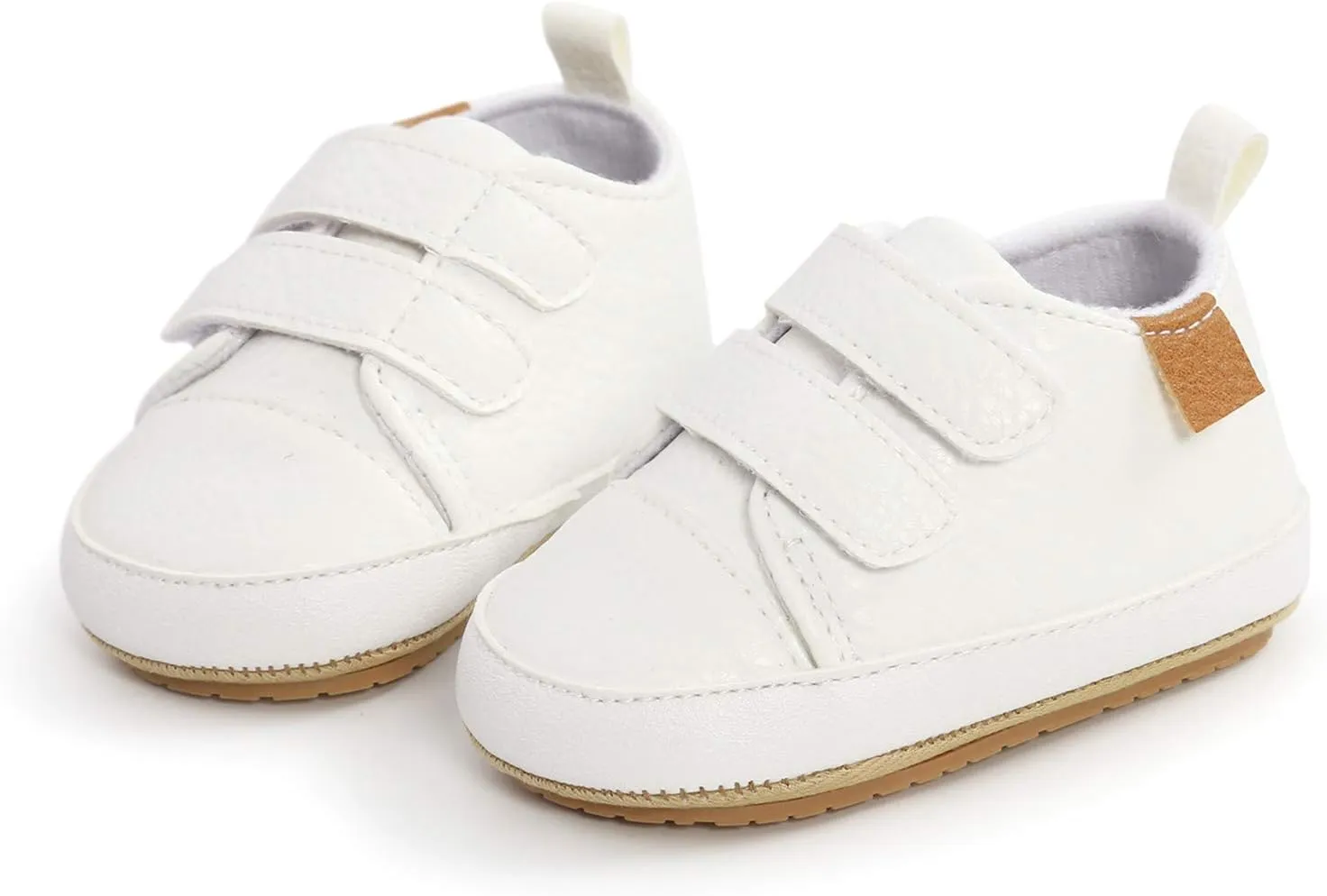Soft Baby Boys Rubber Sole Girls -Slip Shoes Sneaker Leather Infant Baby Shoes Size 4 Infant Boy