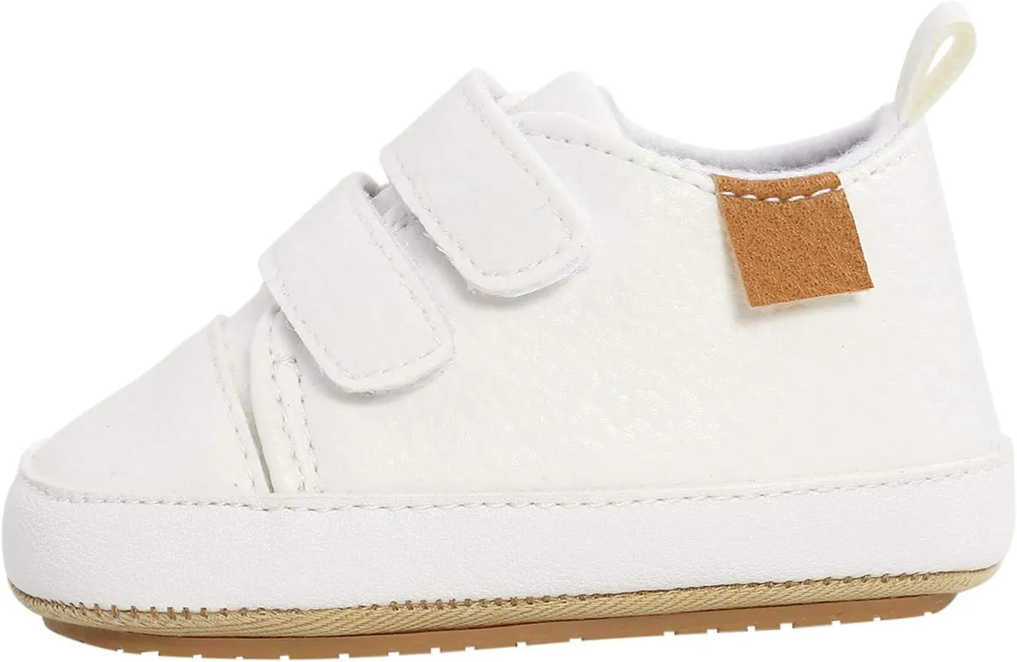 Soft Baby Boys Rubber Sole Girls -Slip Shoes Sneaker Leather Infant Baby Shoes Size 4 Infant Boy