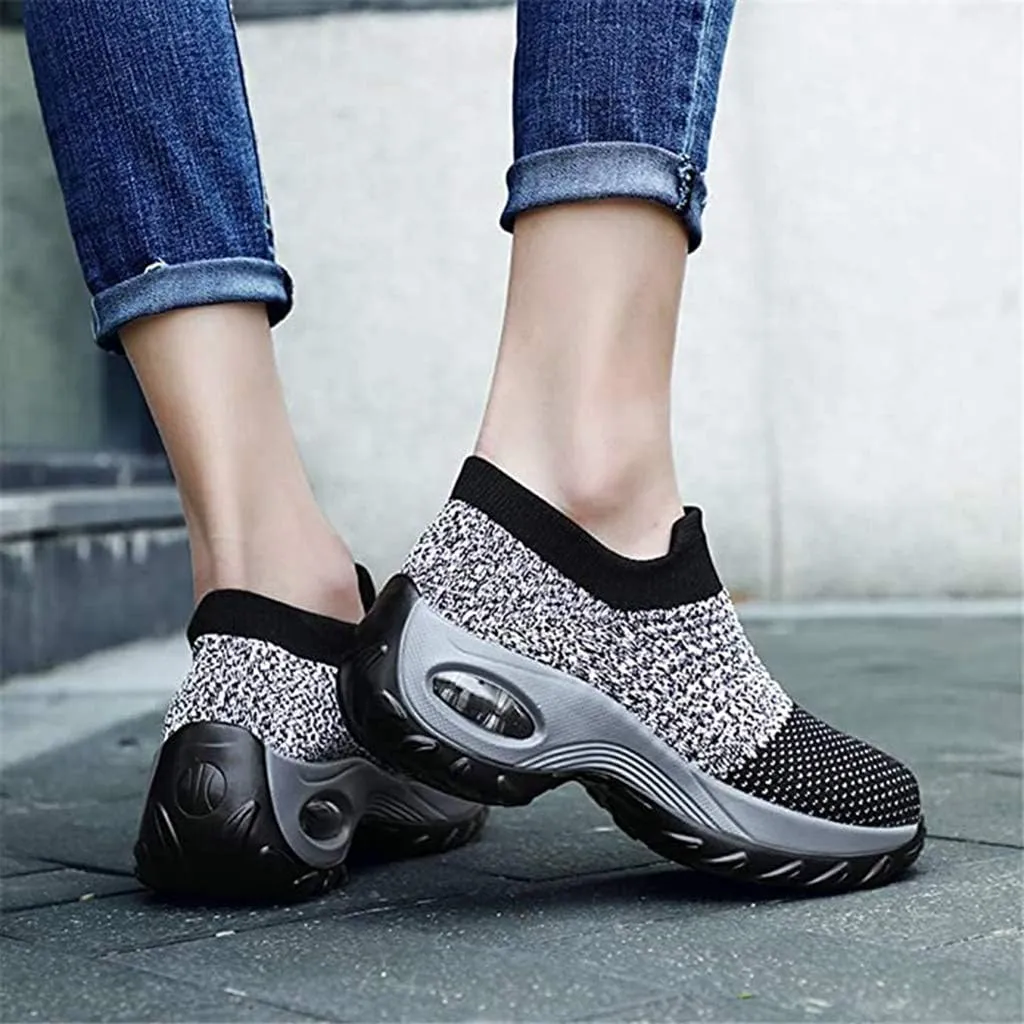 Super Soft Women’s Walking Shoes Ladies Soft Comfy Sole Sneakers Sock Shoes