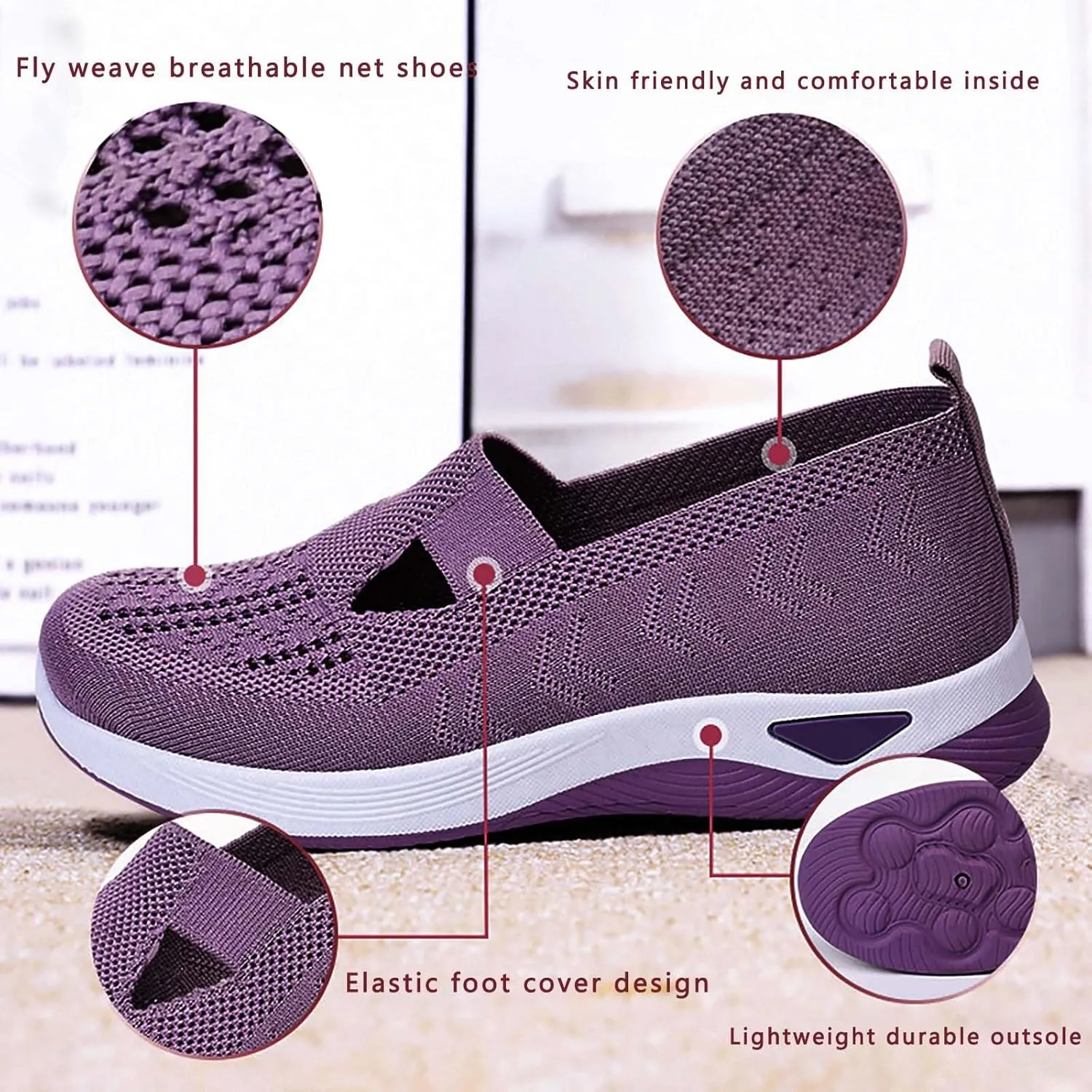 Women's Woven Orthopedic Breathable Soft Shoes Womens Running Shoes Lightweight Casual Shoes Women Shoes Sneakers Steel Toe Tennis Shoe Trainers Shoe